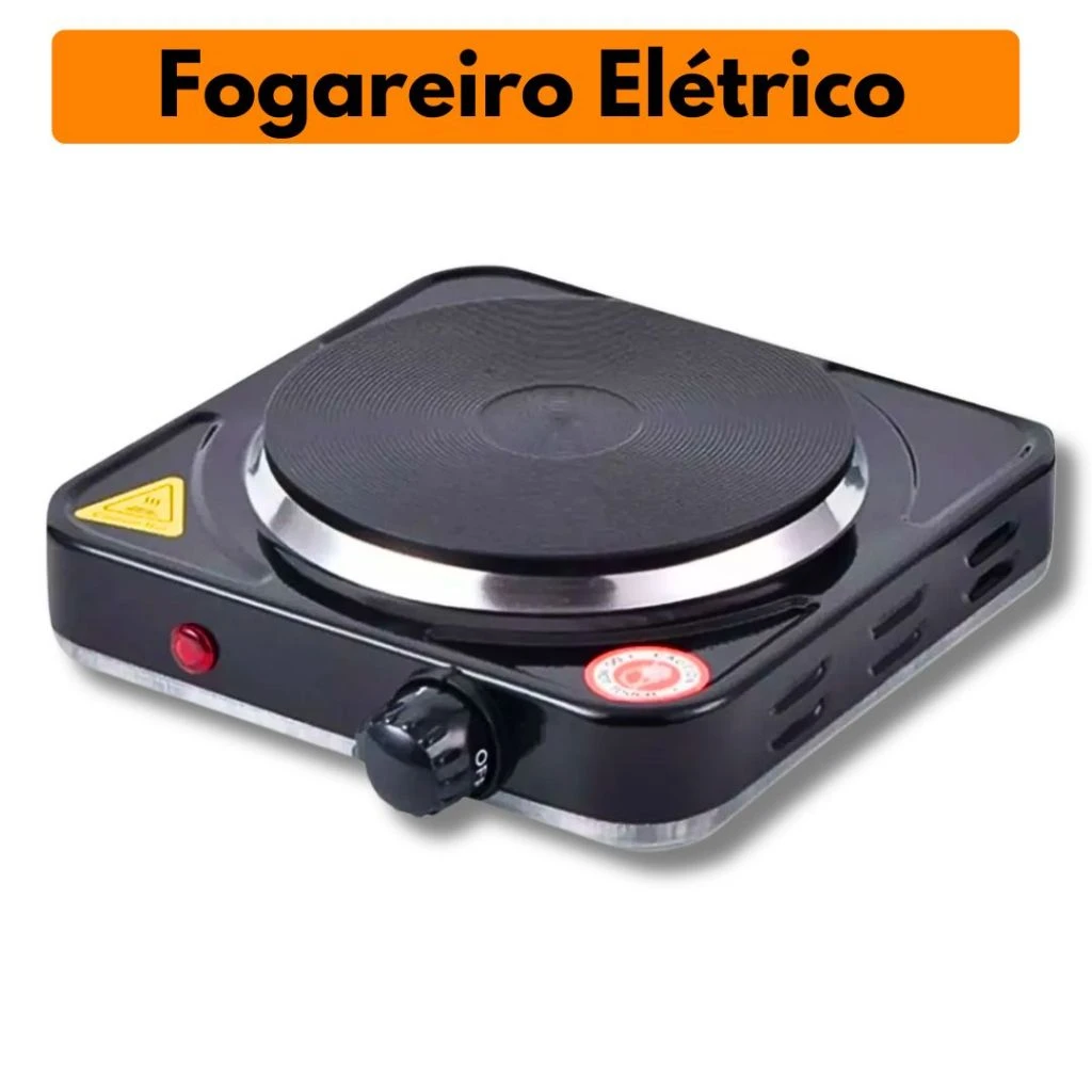 Fogareiro elétrico portátil de uma boca