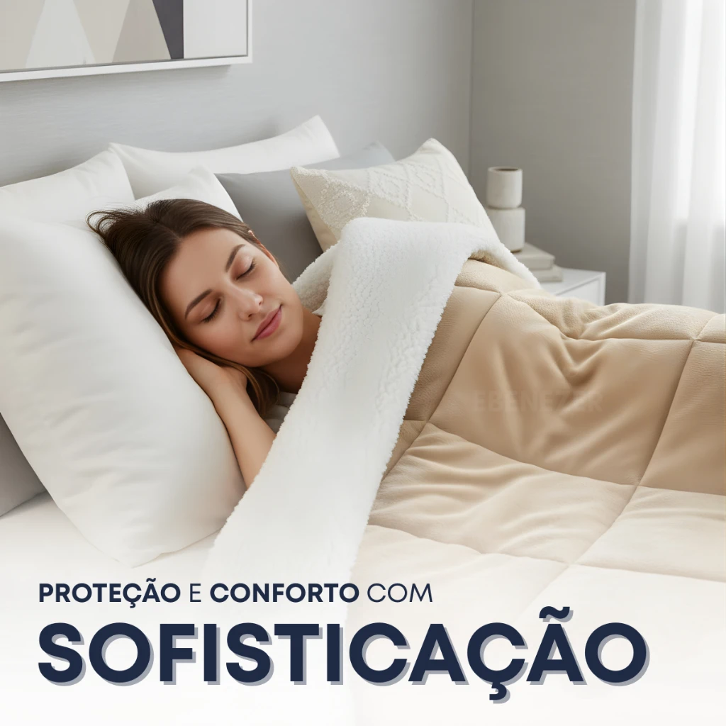 Coberdrom solteiro oferecendo proteção, conforto e sofisticação
