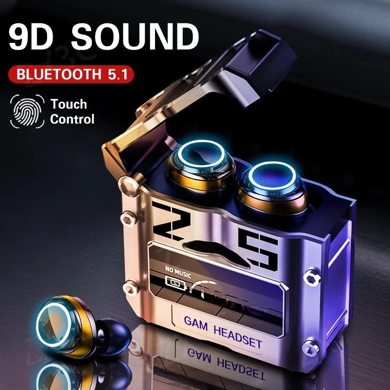 Fone Bluetooth Gamer TWS M25 · 9D Sound + Case Power Bank