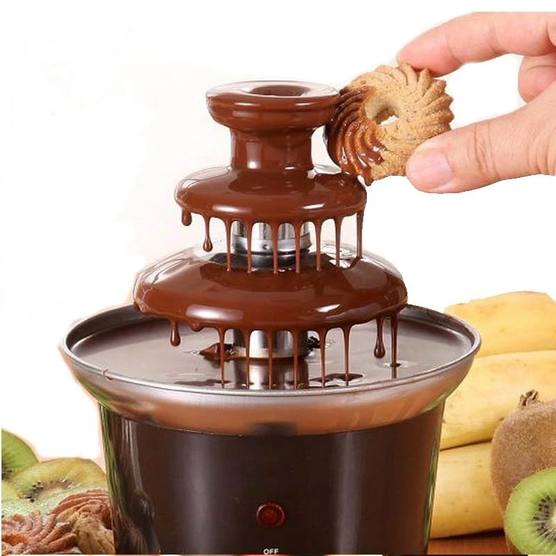 Cascata de Chocolate Elétrica 3 Andares · Fonte de Fondue 220V
