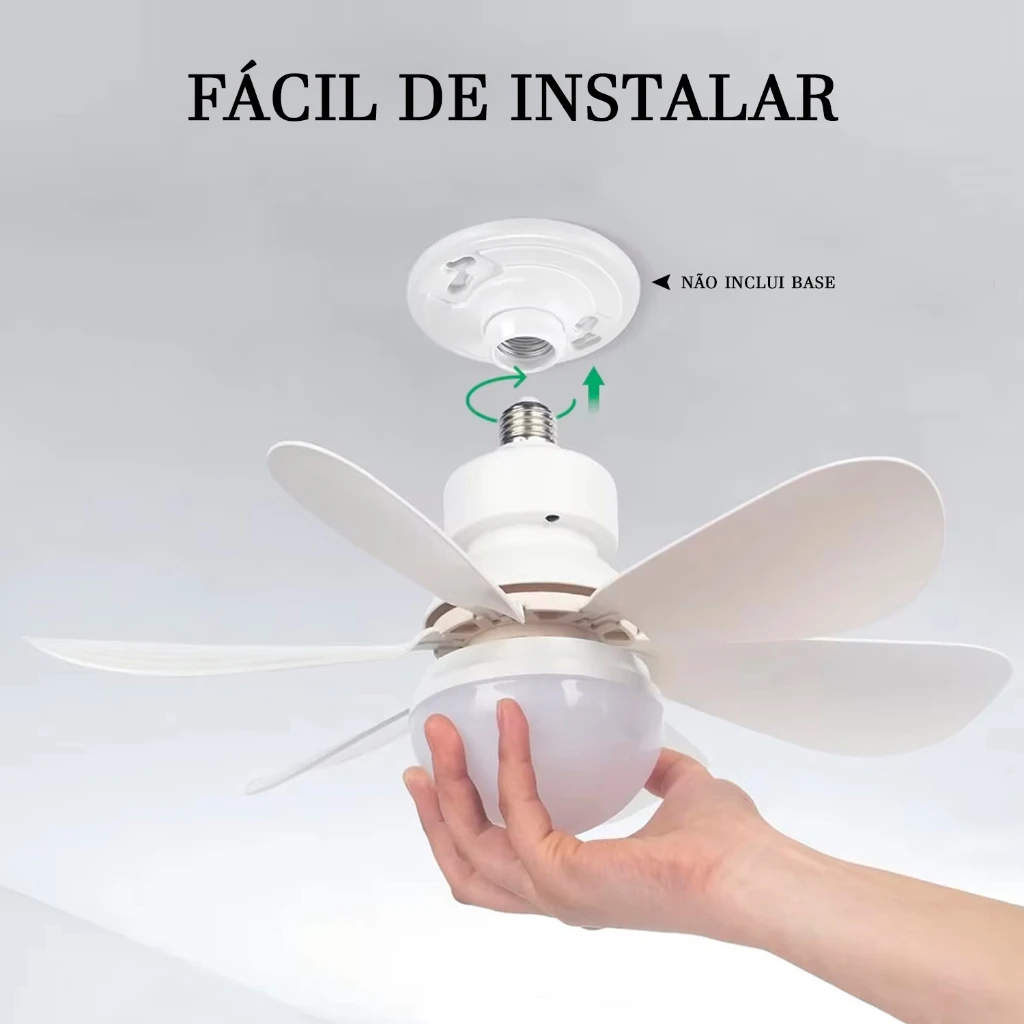 Instalação fácil no bocal E27