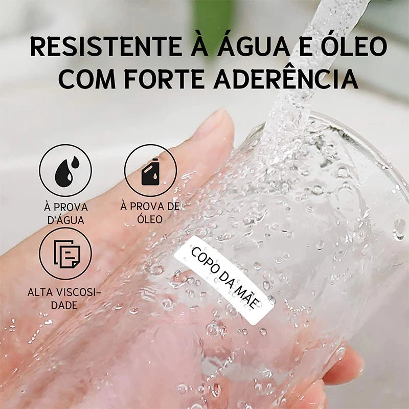 Etiqueta NIIMBOT resistente à água e ao óleo