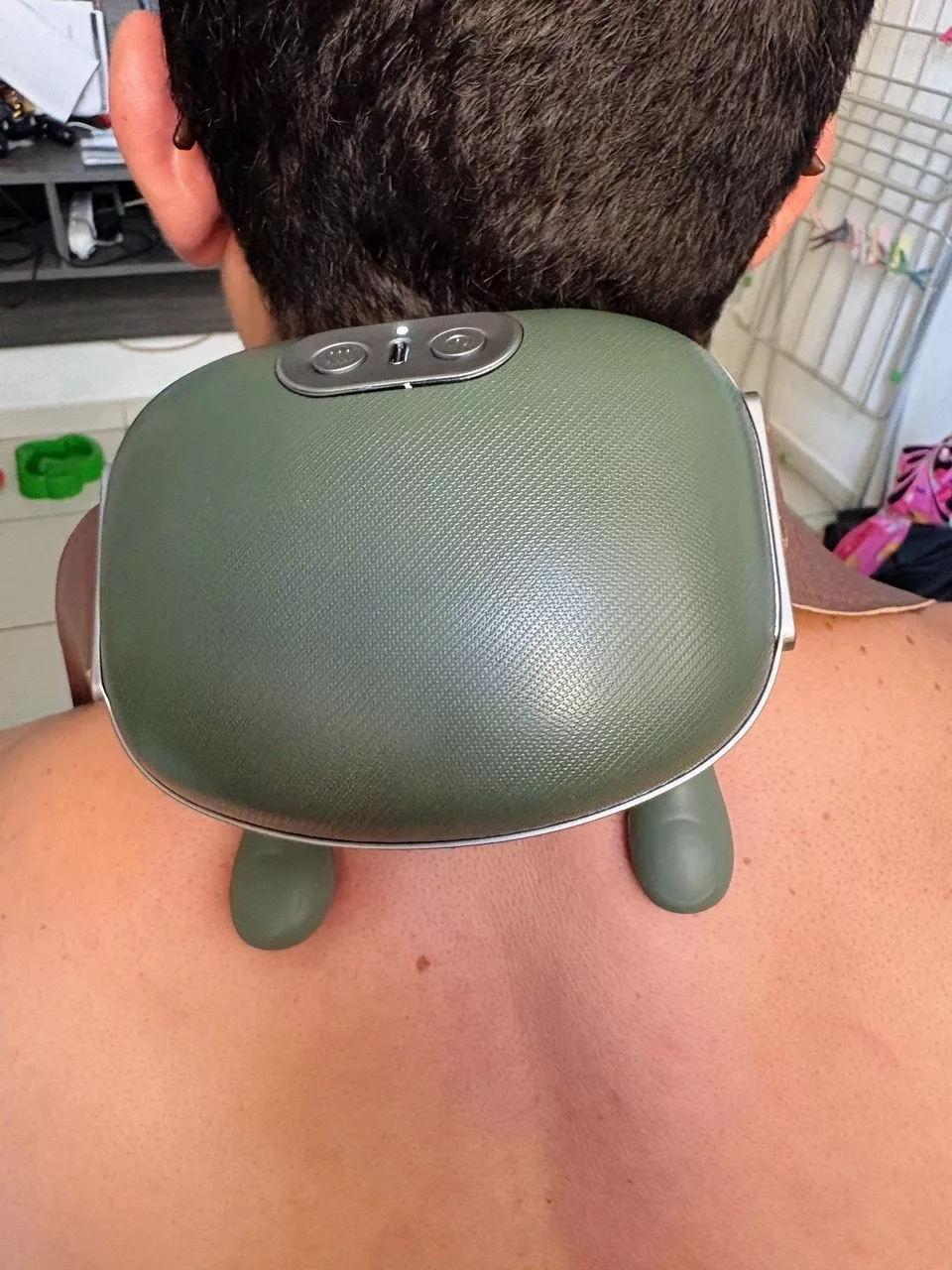 Avaliação de Rafael M. — massageador de pescoço e ombros