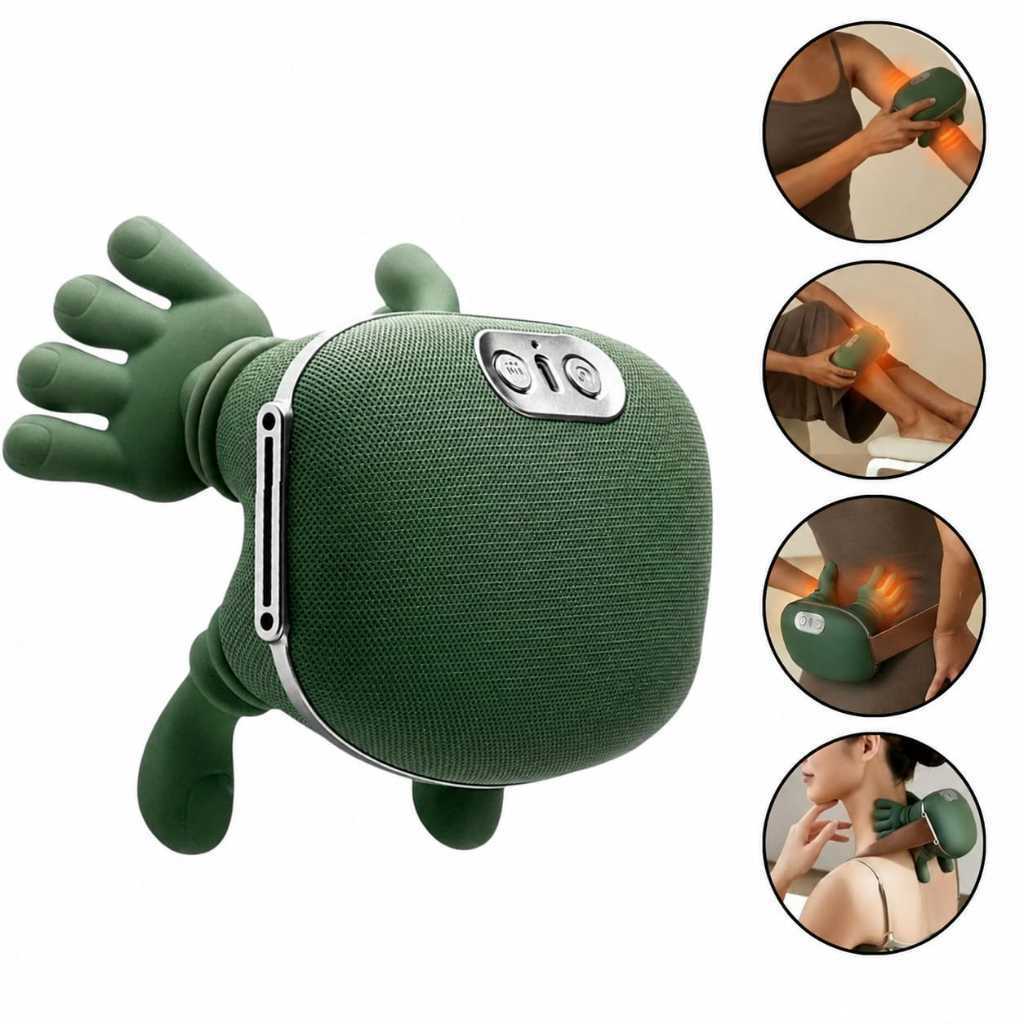 Massageador de Pescoço e Ombros · Mão Mestra com Compressa Quente