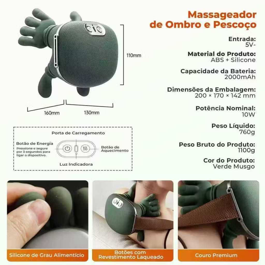 Massageador de pescoço e ombros imagem 7