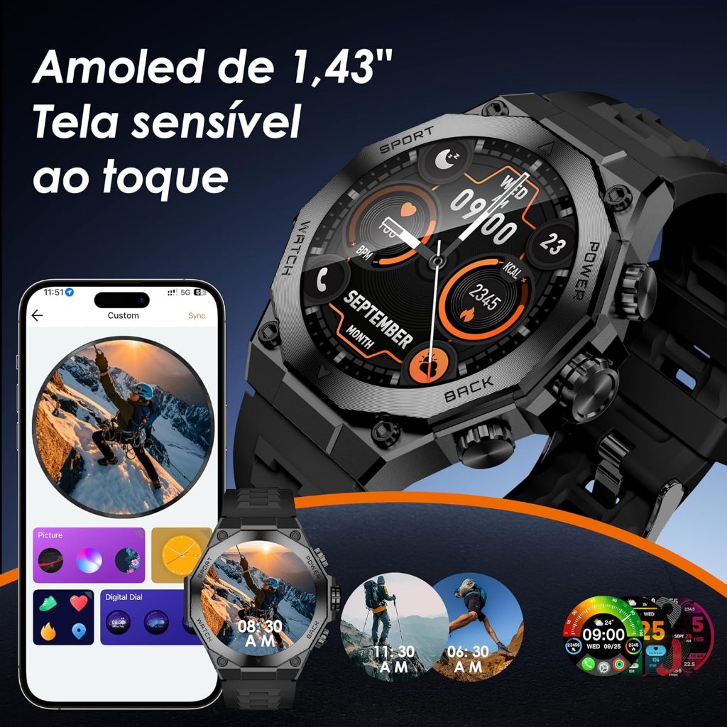 Smartwatch AURAFIT AM18 imagem 3