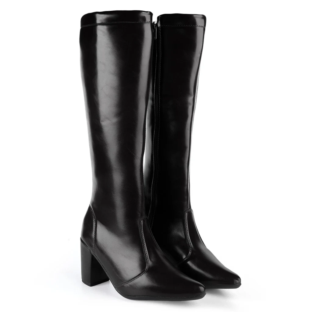 Bota feminina cano alto imagem 2